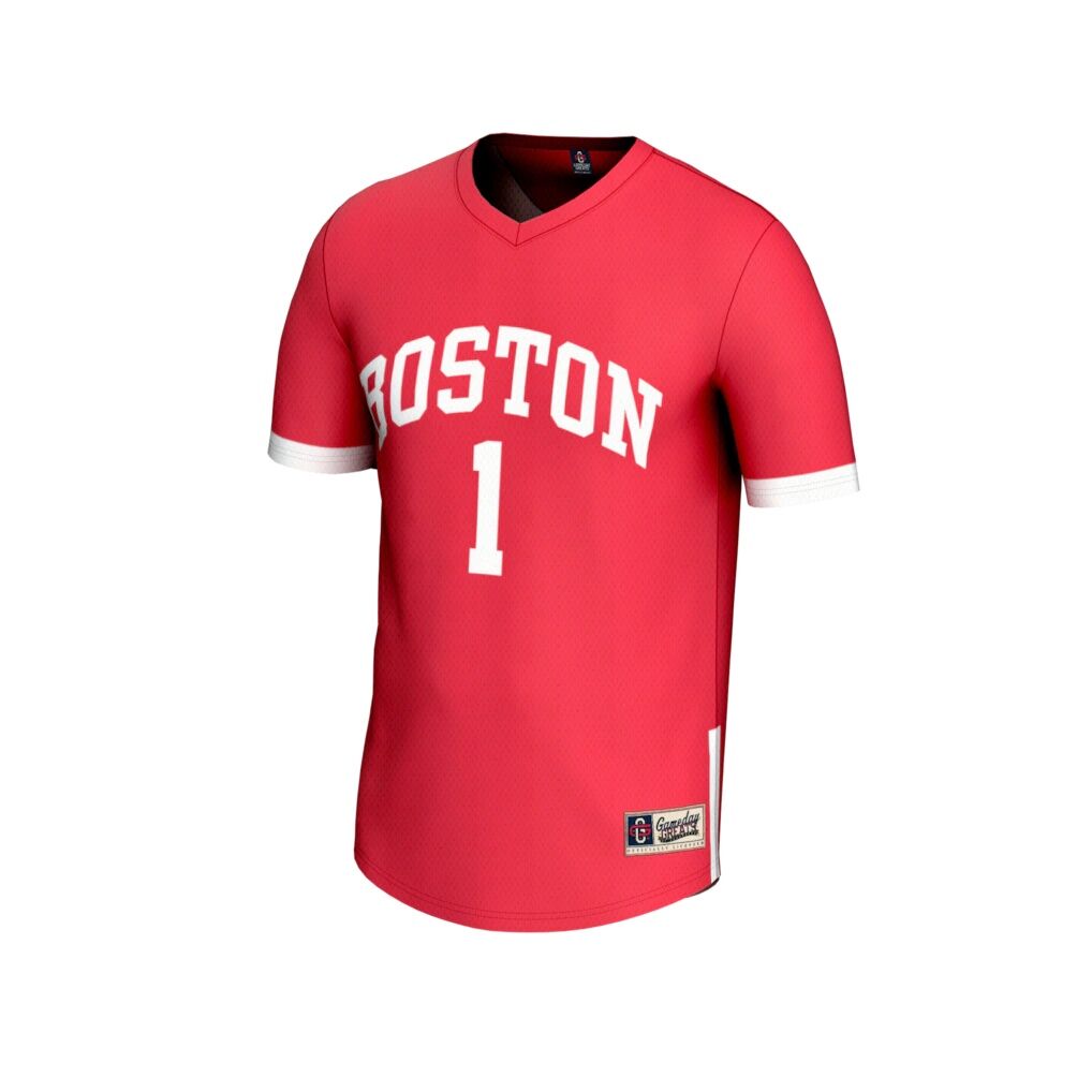 Boston University GameDay Greats Youth Lightweight Collegiate Men's Lacrosse Fashion Jersey - Scarlet
