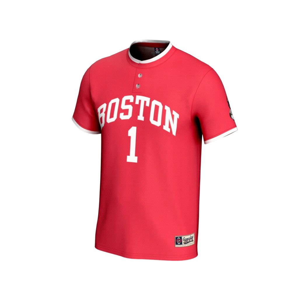 Boston University GameDay Greats Youth Lightweight Collegiate Softball Fashion Jersey - Scarlet