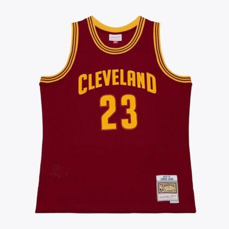 LeBron James Cleveland Cavaliers Mitchell & Ness 2015-16 Swingman Jersey - - Front View