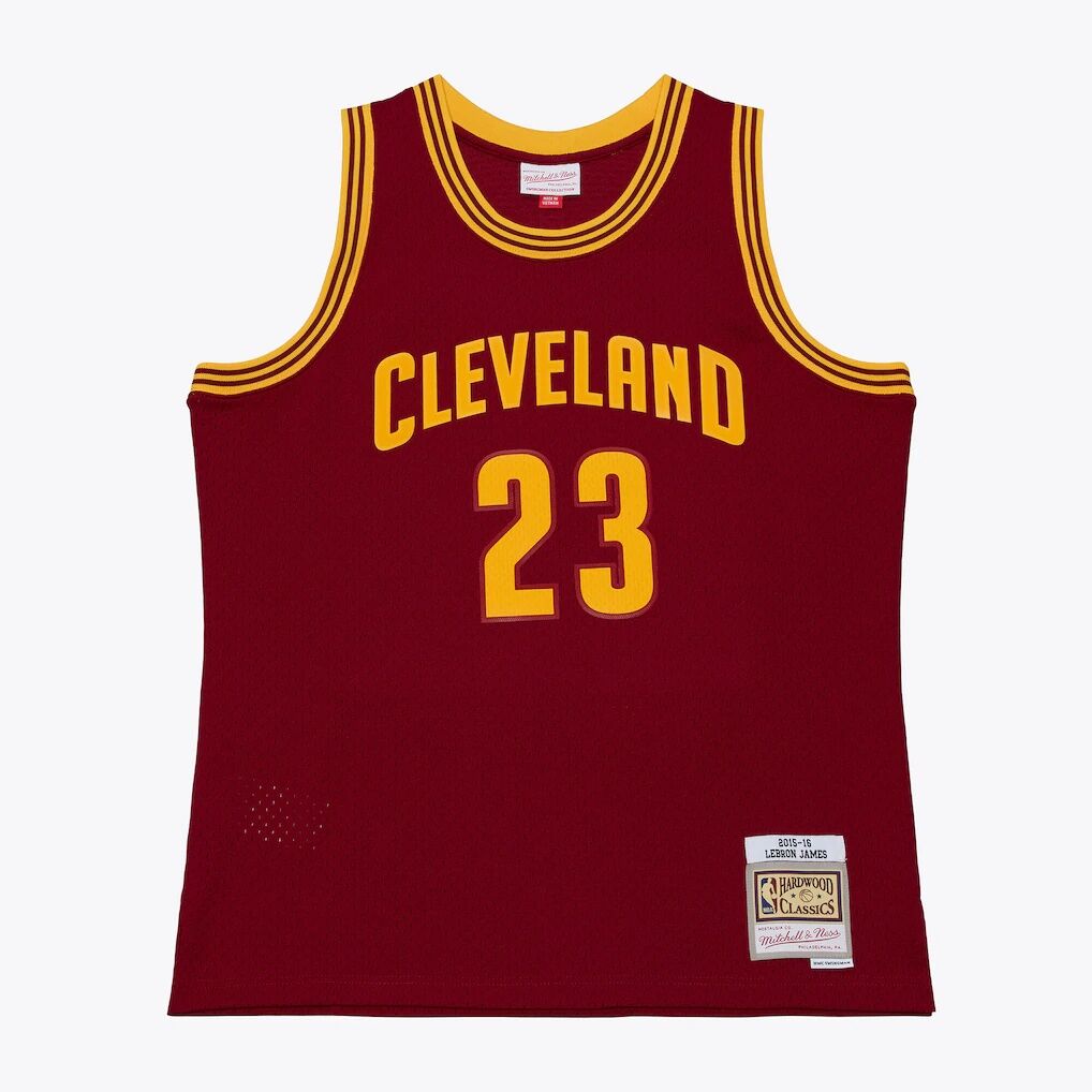 LeBron James Cleveland Cavaliers Mitchell & Ness 2015-16 Swingman Jersey – Wine