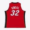 Shaquille O'Neal Miami Heat Mitchell & Ness 2005-06 Swingman Jersey - Red - Side View