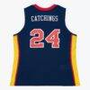 Tamika Catchings Indiana Fever Mitchell & Ness Unisex 2002 Swingman Jersey - Navy - - Side View