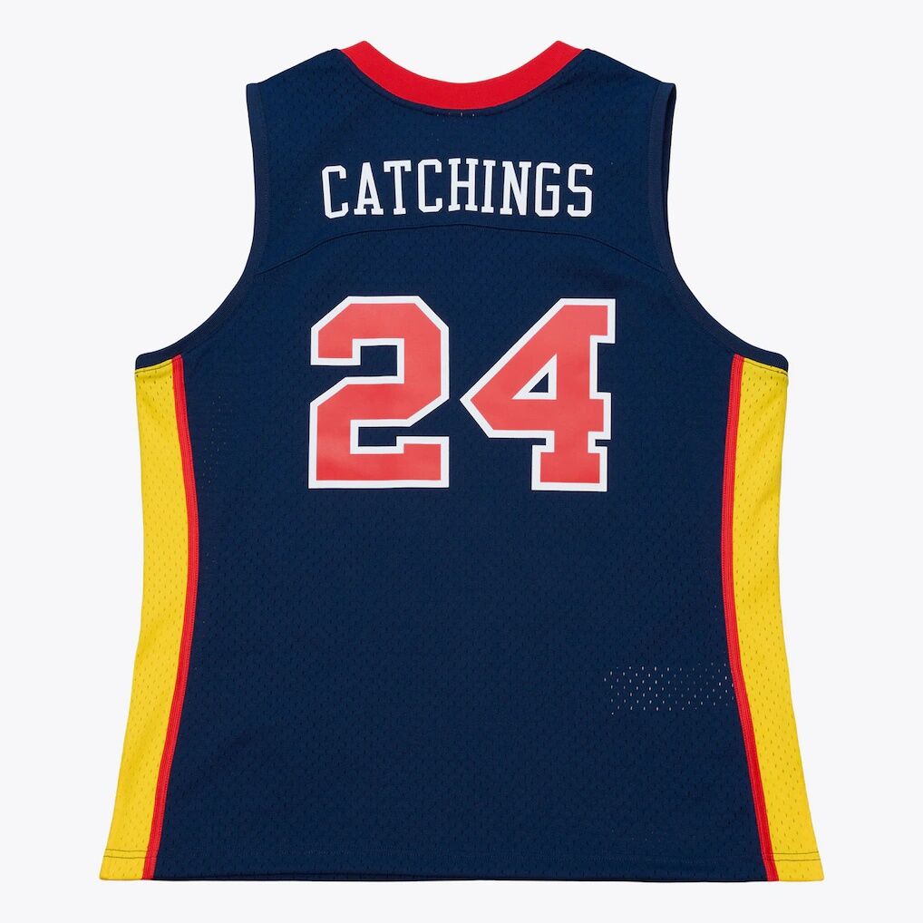 Tamika Catchings Indiana Fever Mitchell & Ness Unisex 2002 Swingman Jersey - Navy - Court Origins
