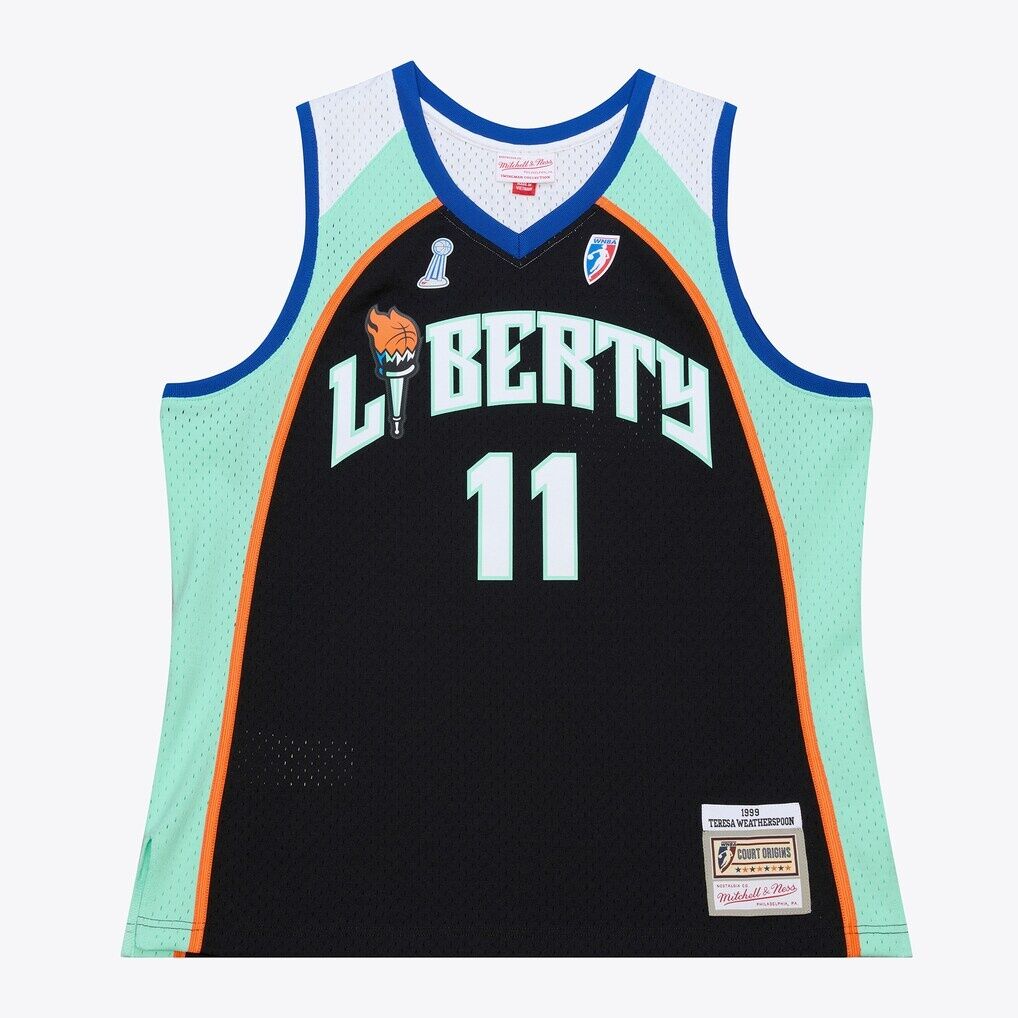 Teresa Weatherspoon New York Liberty Mitchell & Ness Unisex 1999 Swingman Jersey - Black - Court Origins