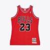 Michael Jordan Chicago Bulls Mitchell & Ness 1997-98 Authentic Jersey - Red - Front View