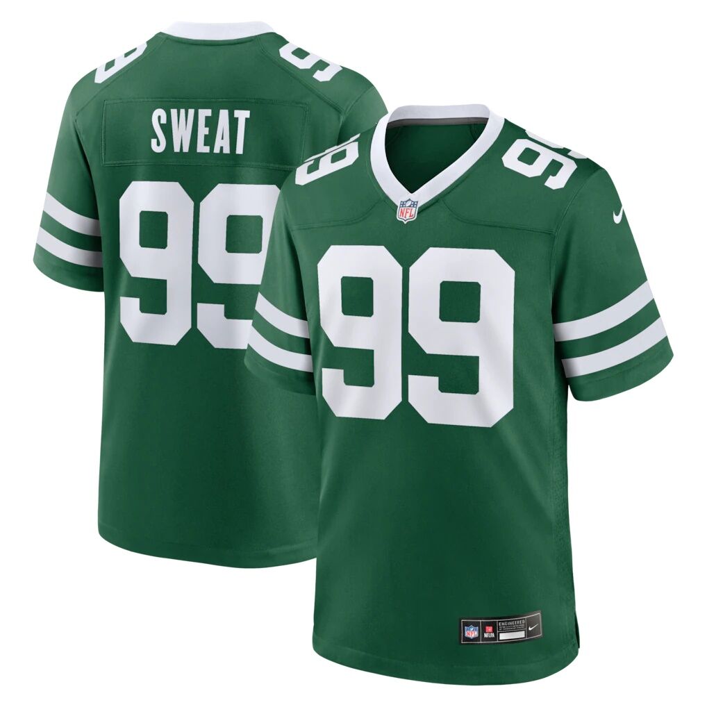 T'Vondre Sweat New York Jets Nike Team Game Jersey - Legacy Green