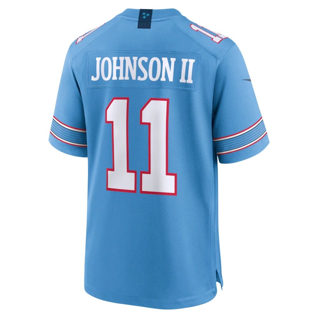 Jermaine Johnson II Tennessee Titans Nike Team Game Jersey - Light Blue