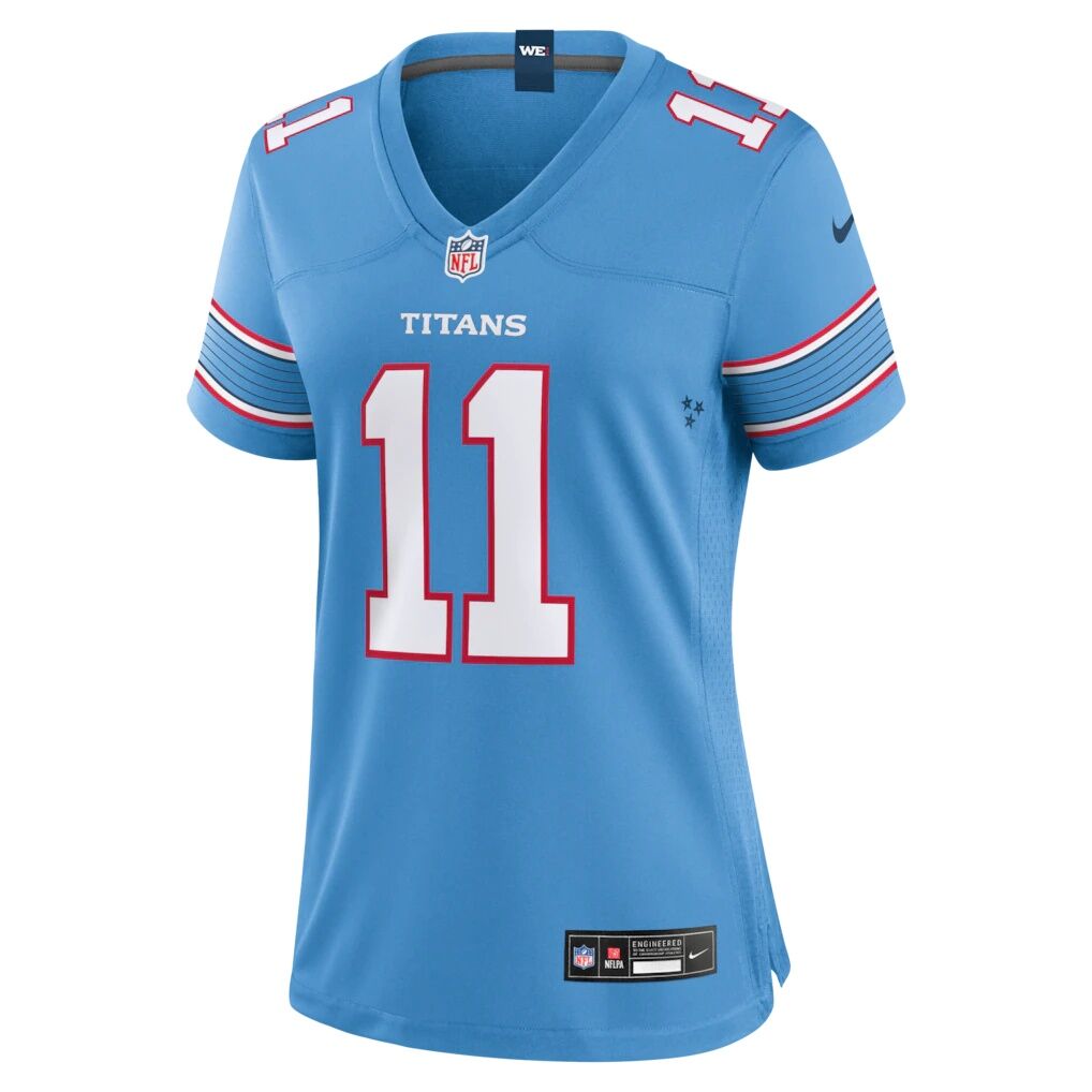 Jermaine Johnson II Tennessee Titans Nike Women's Team Game Jersey -  Light Blue