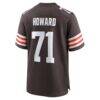 Tytus Howard Cleveland Browns Nike Team Game Jersey - Brown - Detail View