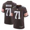 Tytus Howard Cleveland Browns Nike Team Game Jersey - Brown - Front View