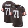 Tytus Howard Cleveland Browns Nike Team Game Jersey - Brown - Front View