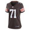 Tytus Howard Cleveland Browns Nike Women's Team Game Jersey - Brown - Side View