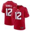 Avieon Terrell Atlanta Falcons Nike Game Jersey - Red - Front View
