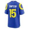 Ty Simpson Los Angeles Rams Nike 2026 NFL Draft First Round Pick No. 13 Team Game Jersey - - Detail View