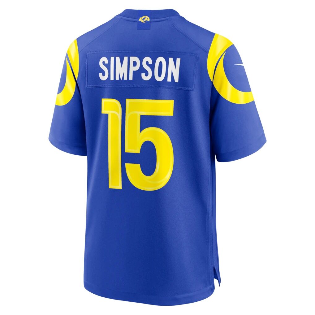 Ty Simpson Los Angeles Rams Nike 2026 NFL Draft First Round Pick No. 13 Team Game Jersey - Royal