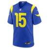 Ty Simpson Los Angeles Rams Nike 2026 NFL Draft First Round Pick No. 13 Team Game Jersey - - Side View