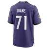 Olaivavega Ioane Baltimore Ravens Nike 2026 NFL Draft First Round Pick No. 14 Team Game Jersey - Purple - Detail View
