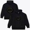 Houston Rockets Mitchell & Ness Phantom Fleece Hoodie - Black - Front View