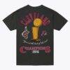 Cleveland Cavaliers Mitchell & Ness Hardwood Classics Legacy Defined T-Shirt - Charcoal - Back View