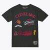 Cleveland Cavaliers Mitchell & Ness Hardwood Classics Legacy Defined T-Shirt - Charcoal - Front View