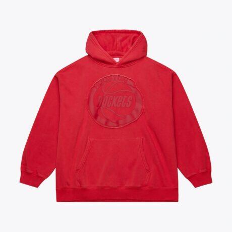 Houston Rockets Mitchell & Ness Downtown Collection Fleece Hoodie - Red - Front View
