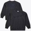 Golden State Warriors Mitchell & Ness Phantom Fleece Sweatshirt - Black - Front View