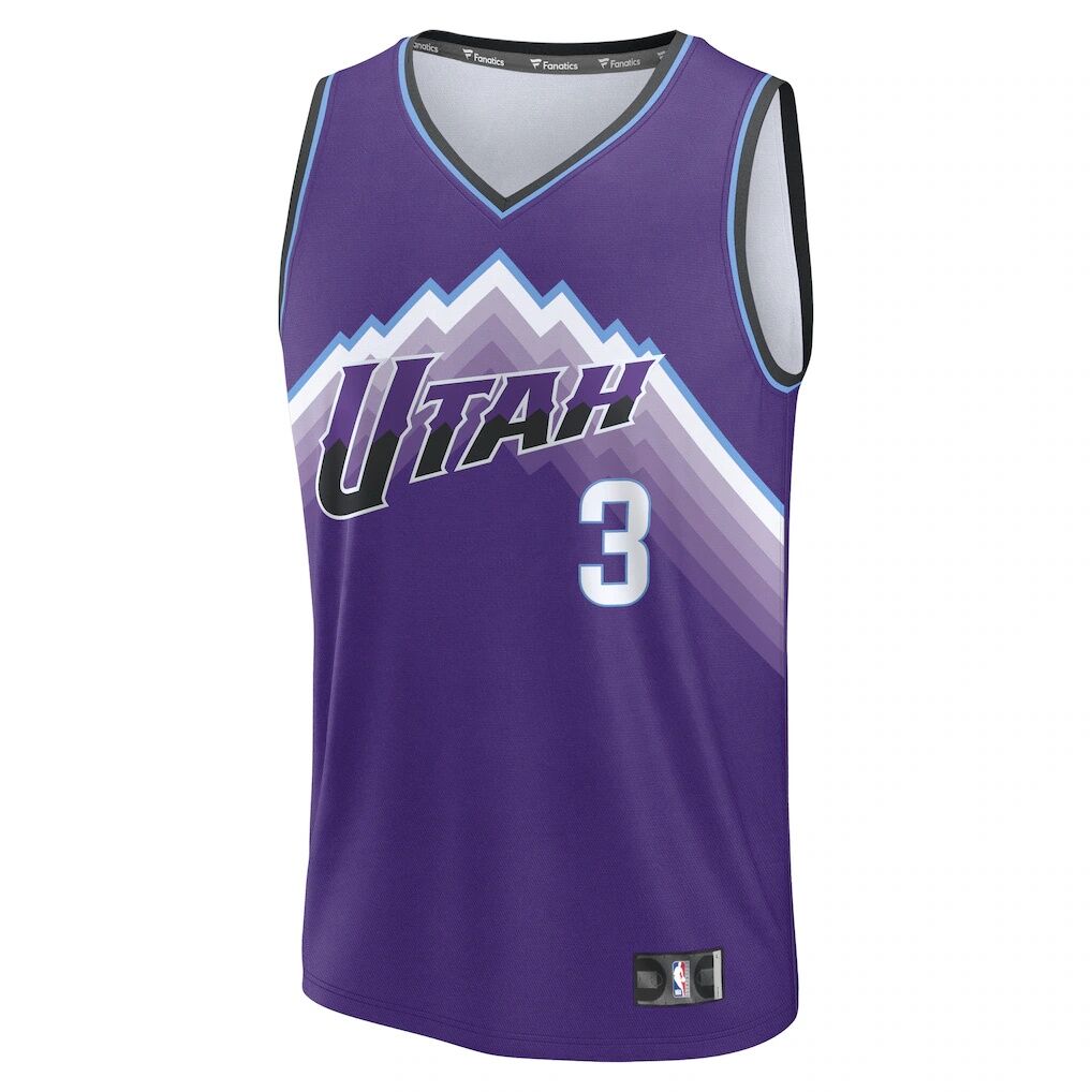 Keyonte George Utah Jazz Fashion7 Fast Break Jersey - Purple - Icon Edition