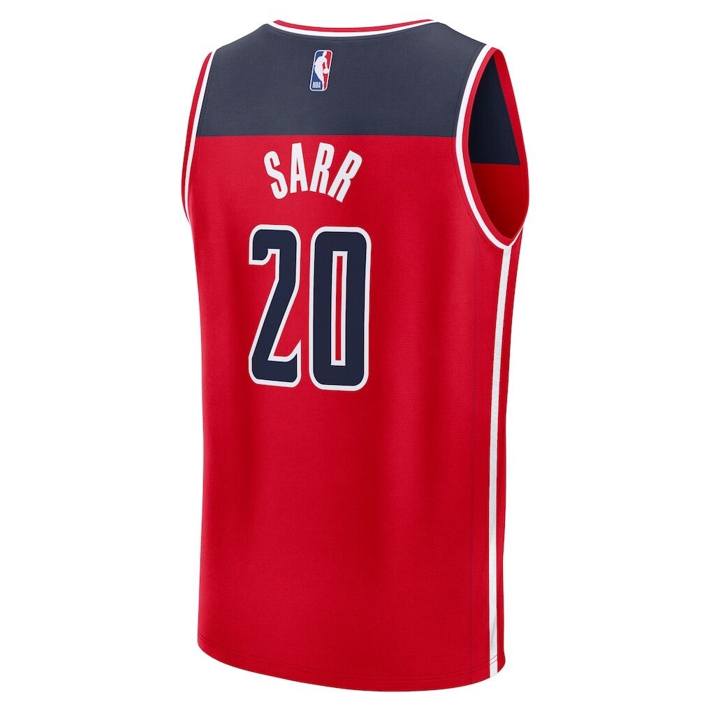 Alex Sarr Washington Wizards Fashion7 Fast Break Replica Jersey - Icon Edition