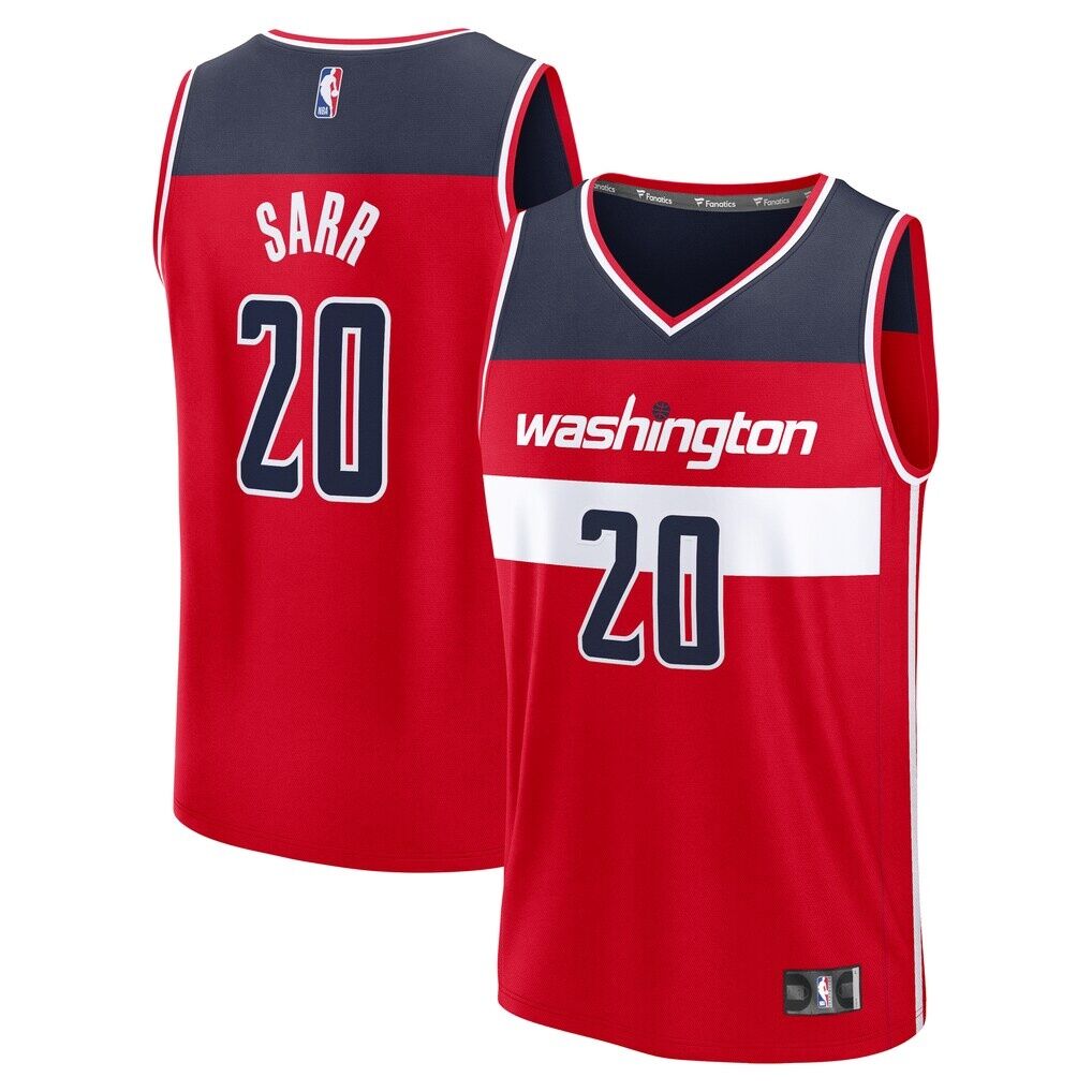Alex Sarr Washington Wizards Fashion7 Fast Break Replica Jersey - Icon Edition