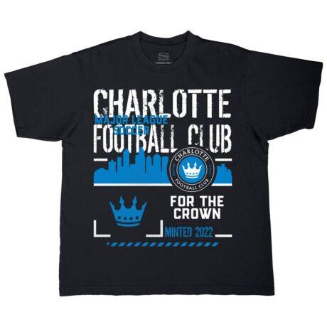 Charlotte FC Stadium Essentials Unisex Hideout Urban T-Shirt - Black - Front View