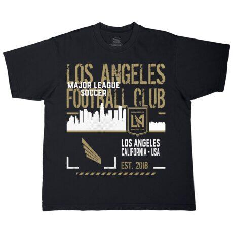LAFC Stadium Essentials Unisex Hideout Urban T-Shirt - Black - Front View