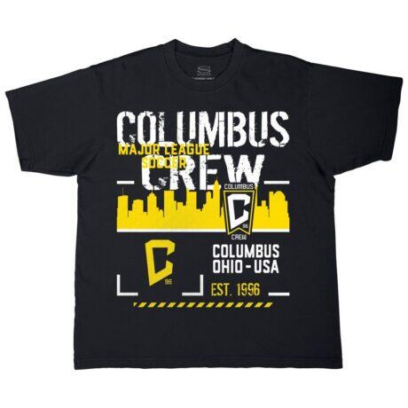 Columbus Crew Stadium Essentials Unisex Hideout Urban T-Shirt - Black - Front View