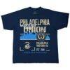 Philadelphia Union Stadium Essentials Unisex Hideout Urban T-Shirt - Navy - Front View