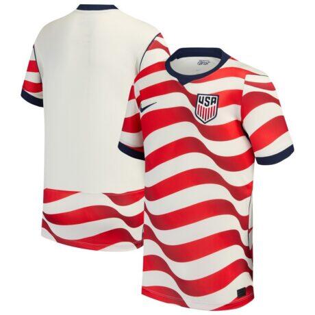 USMNT Nike Youth 2026 Home Stadium Replica Jersey - White - Front View