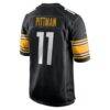 Michael Pittman Jr. Pittsburgh Steelers Nike Game Jersey - Black - Detail View