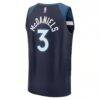 Jaden McDaniels Minnesota Timberwolves Fashion7 Fast Break Replica Jersey - Navy - Detail View