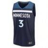Jaden McDaniels Minnesota Timberwolves Fashion7 Fast Break Replica Jersey - Navy - Side View