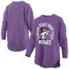 Kansas State Wildcats Pressbox Women's Blitz Long Sleeve T-Shirt - Purple - Front View