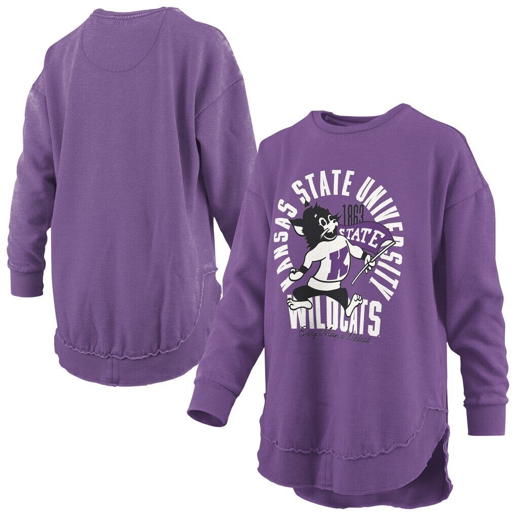 Kansas State Wildcats Pressbox Women's Blitz Long Sleeve T-Shirt