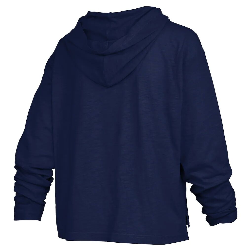 Arizona Wildcats Pressbox Women's Castillo Slub Waist Length Long Sleeve Hooded T-Shirt