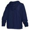 Illinois Fighting Illini Pressbox Women's Castillo Slub Waist Length Long Sleeve Hooded T-Shirt - Navy - Detail View