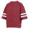 Indiana Hoosiers Pressbox Women's Wayne Tyler Cropped T-Shirt - Crimson - Detail View
