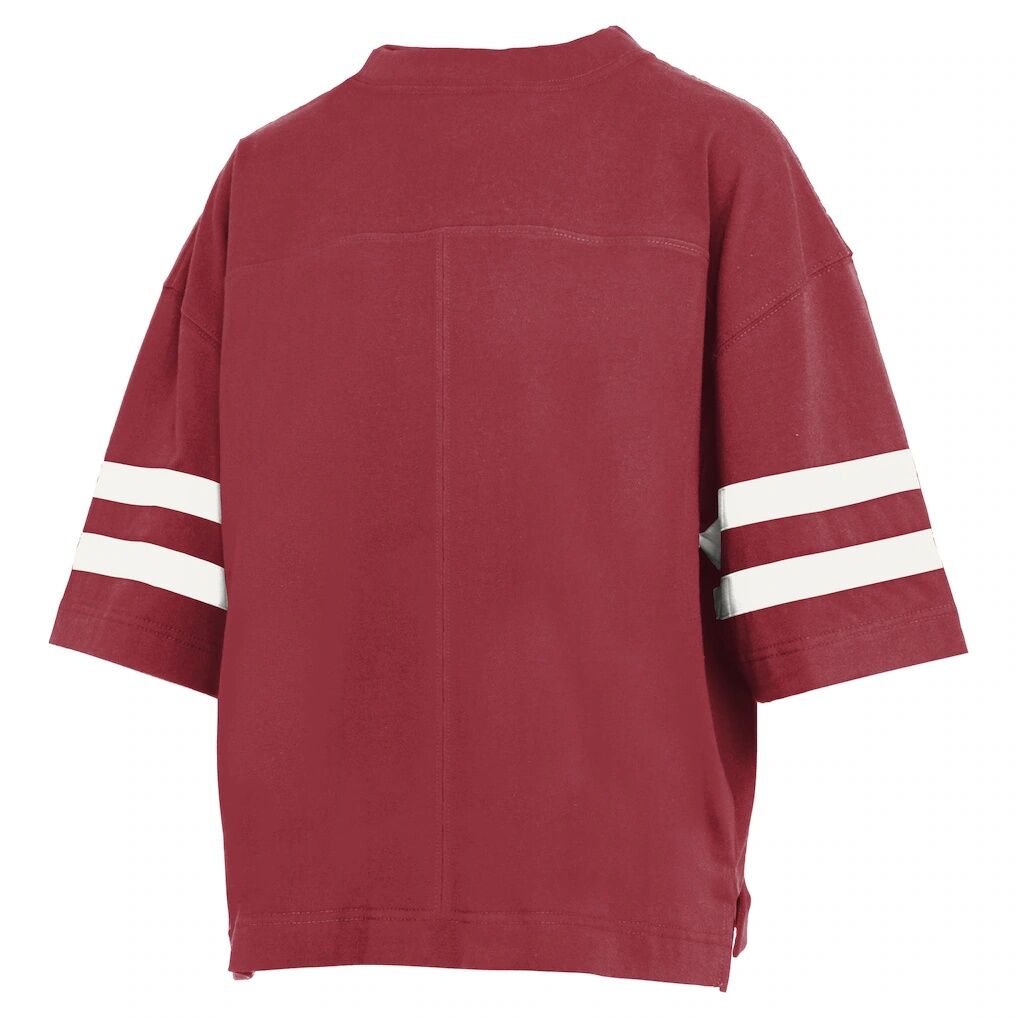 Indiana Hoosiers Pressbox Women's Wayne Tyler Cropped T-Shirt