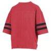 Georgia Bulldogs Pressbox Women's Wayne Tyler Cropped T-Shirt - Red - Detail View