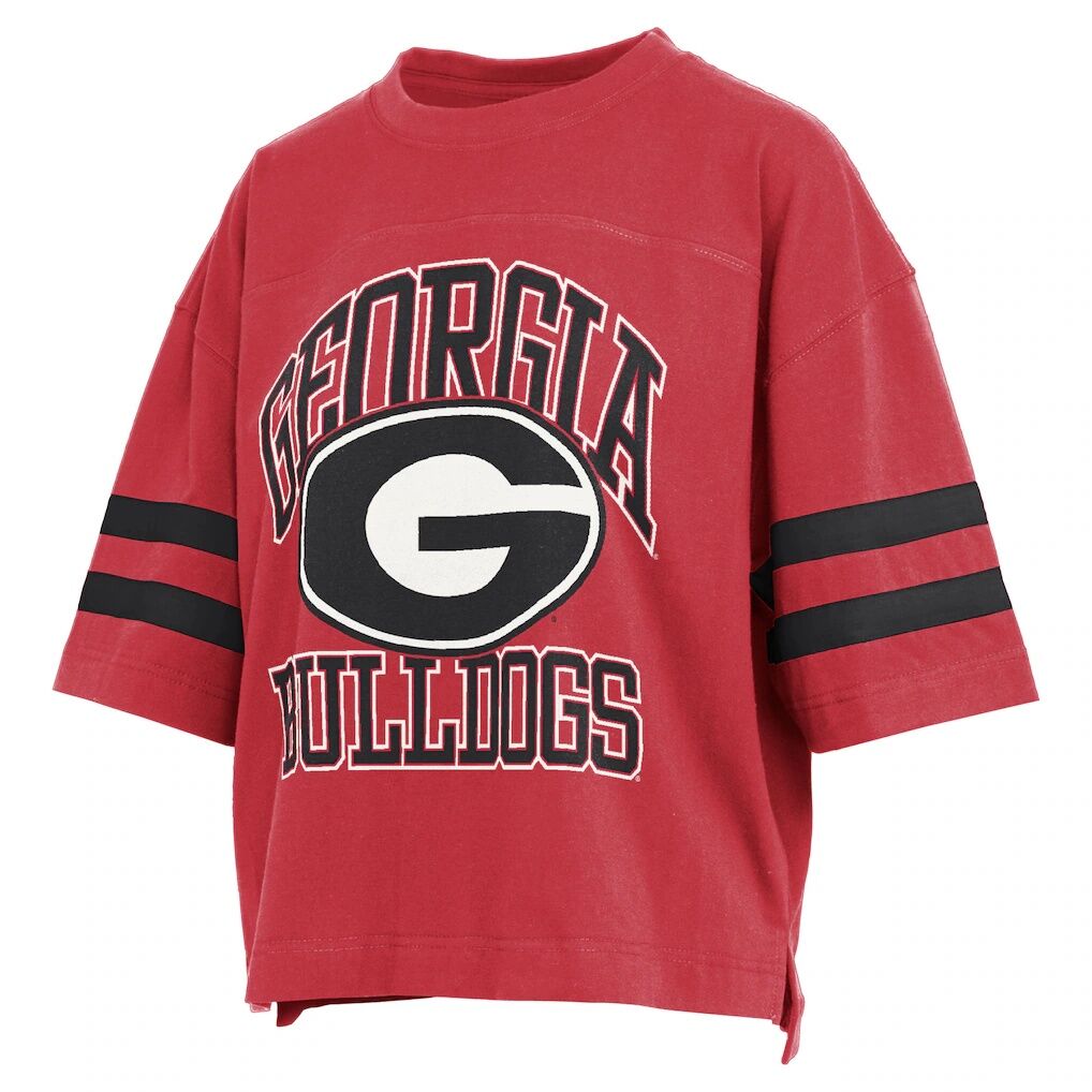 Georgia Bulldogs Pressbox Women's Wayne Tyler Cropped T-Shirt
