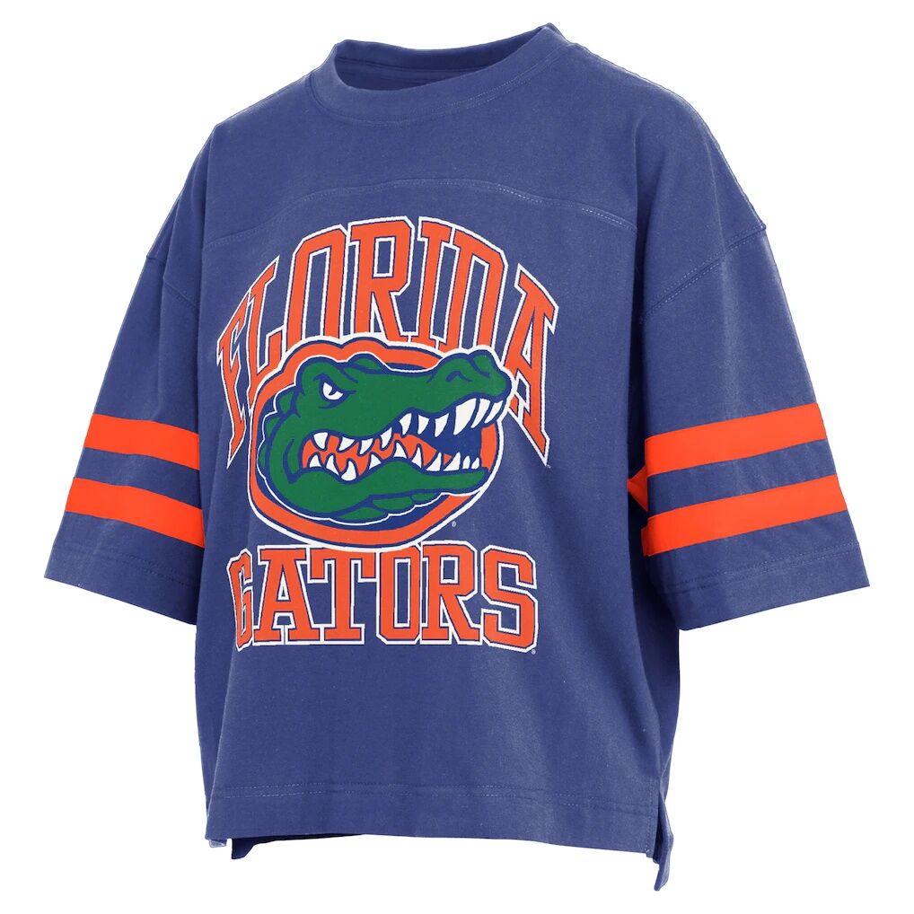 Florida Gators Pressbox Women's Wayne Tyler Cropped T-Shirt - Royal