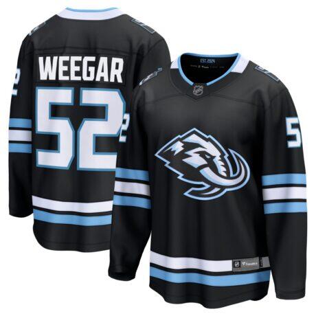 MacKenzie Weegar Utah Mammoth Fashion7 Home Breakaway Jersey - Black - Front View