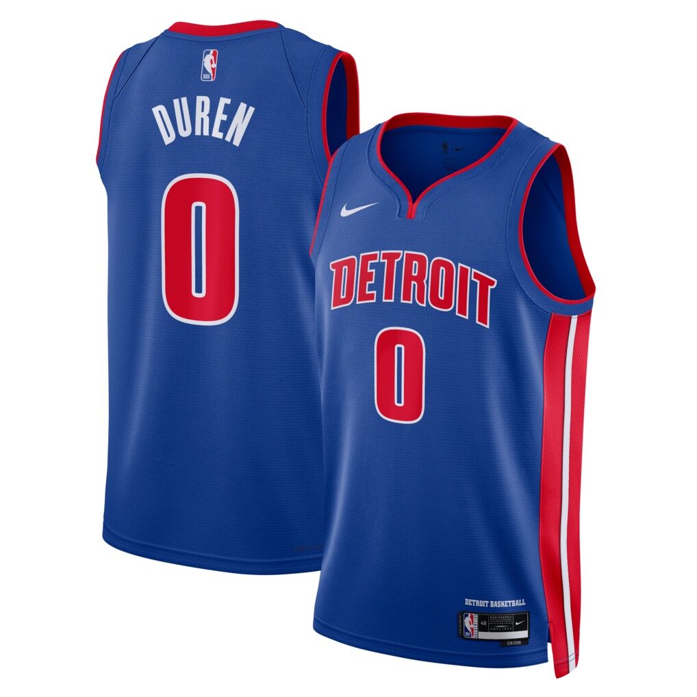 Jalen Duren Detroit Pistons Nike Unisex Swingman Jersey - Icon Edition