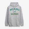 Miami Dolphins Fashion7 Big & Tall Heart & Soul Hoodie - - Front View