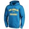 Los Angeles Chargers Fashion7 Big & Tall Heart & Soul Hoodie - - Front View